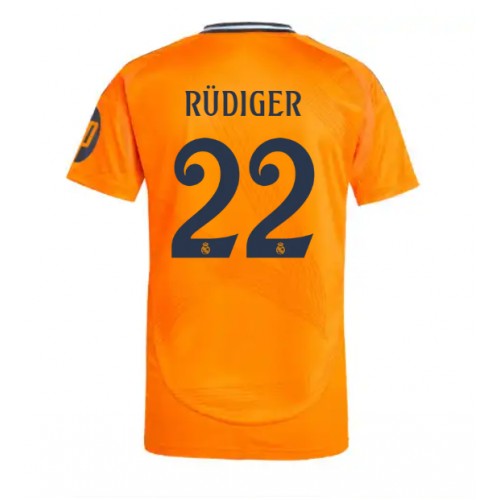 Fotbalové Dres Real Madrid Antonio Rudiger #22 Venkovní 2024-25 Krátký Rukáv